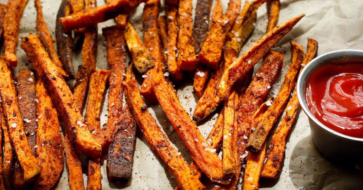 how to make sweet potato fries in the microwave